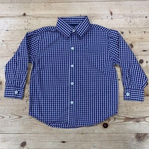 IZOD Brand Plaid Button Down Shirt 3T Long Sleeve